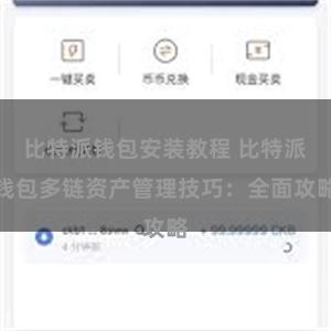 比特派钱包安装教程 比特派钱包多链资产管理技巧：全面攻略