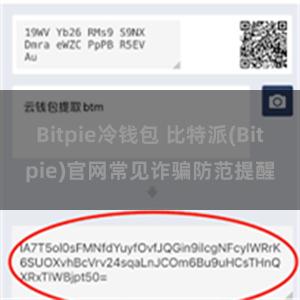 Bitpie冷钱包 比特派(Bitpie)官网常见诈骗防范提醒