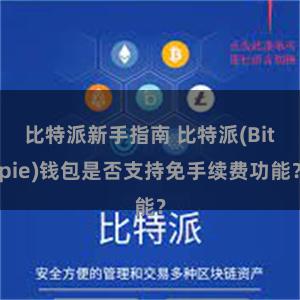 比特派新手指南 比特派(Bitpie)钱包是否支持免手续费功能？